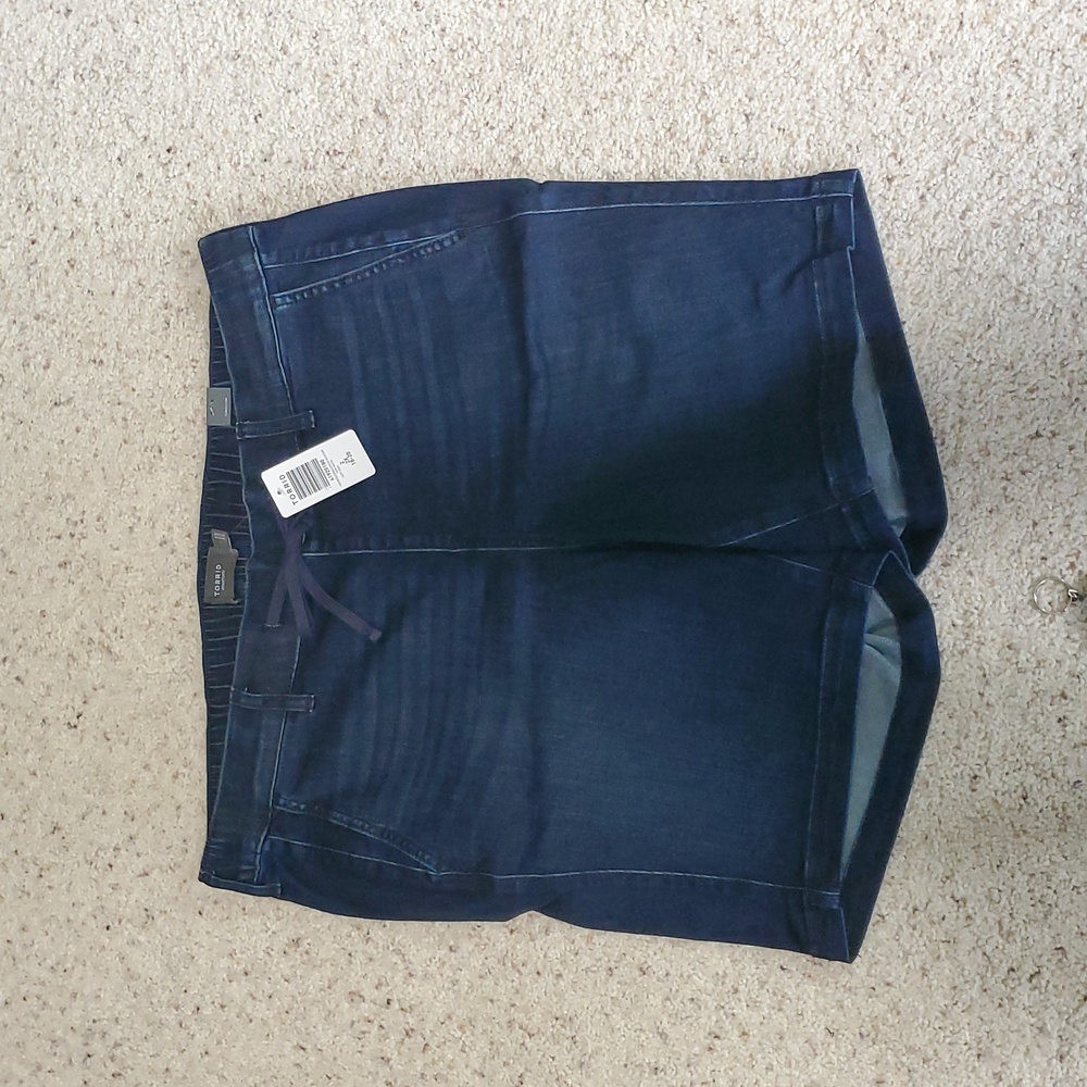Women's Denim-Style Drawstring Shorts